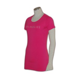 T248 訂製t shirt訂做女裝t shirt設計  訂購T恤供應商   燙石    粉紅色  亮片t恤 T248 訂製t shirt訂做女裝t shirt設計  訂購T恤供應商   燙石    粉紅色  亮片t恤